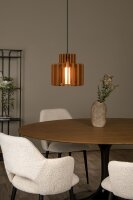 Hängelampe Filz Glas Schwarz Terrakotta E27 B:40 cm