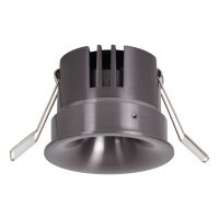 LED Einbauleuchte Schwarz-Chrom CCT 2700-4000K Ø8 cm