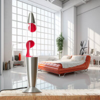 Lampe à lave remarquable Rouge Transparent H:36cm...