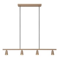 Hängelampe verstellbar Taupe Schwarz GU10 L:95 cm