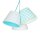 Suspension Lampe pour enfants Blanc Bleu Tissu