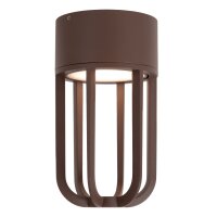 LED Außendeckenleuchte Alu Rostbraun 2700K IP54...