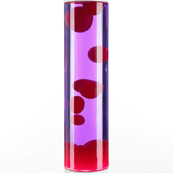 Lampe à lave éclatante YVONNE Rouge Violet Blanc H:38cm