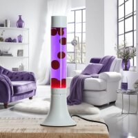 Lampe à lave éclatante YVONNE Rouge Violet...