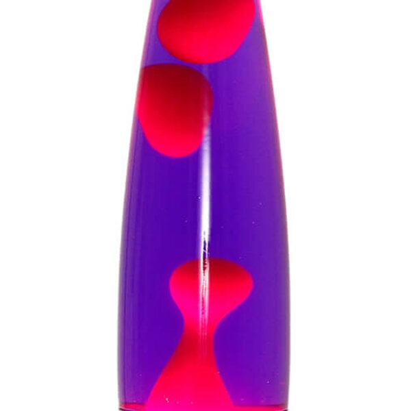 Lampe à lave dambiance Violet Rouge Argent 40cm ANGELINA