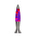 Lampe à lave dambiance Violet Rouge Argent 40cm ANGELINA