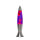 Lampe à lave dambiance Violet Rouge Argent 40cm ANGELINA