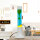 Lampe à lave YVONNE Bleu Jaune coloré H:38cm