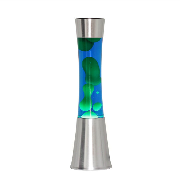 Lampe à Lave Rétro Bleu Vert 39cm dambiance SANDRO