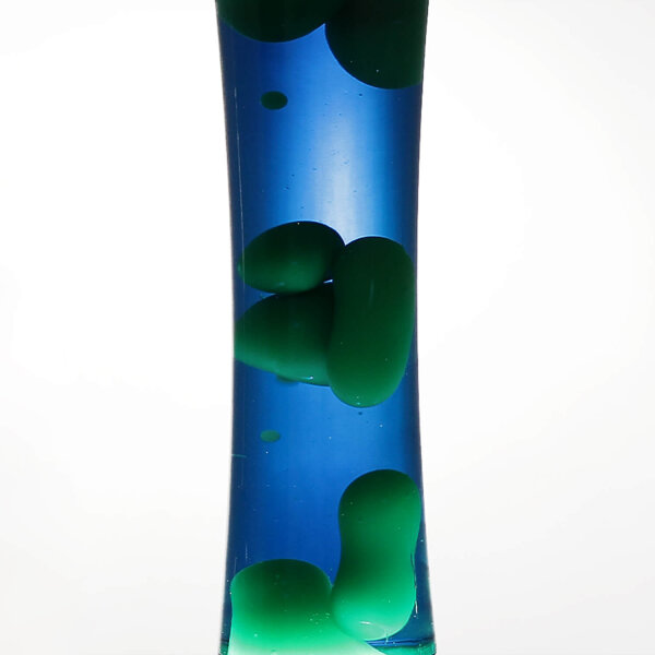 Lampe à Lave Rétro Bleu Vert 39cm dambiance SANDRO