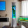 Lampe à Lave Rétro Bleu Vert 39cm dambiance SANDRO