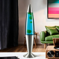 Lampe à lave multicolore Bleu Cire Vert JENNY 42cm...