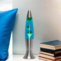 Lampe à Lave Bleu Vert 40cm G9 Rétro ANGELINA