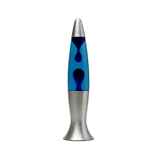 Lampe à Lave décorative Bleu Blanc 40cm G9 Rétro ROXY