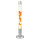 Lampe à lave élégante Orange Transparent ronde ALAN