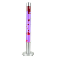 Grande lampe à lave ALAN H:76cm Cire rouge Violet...