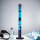 Lampe à lave design XXL bleue bleu clair ronde 76cm ALAN