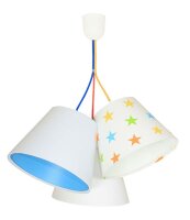 Lampe à suspendre Blanc Bleu Étoiles...