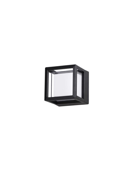 LED Außenwandleuchte Downlight IP54 11 cm breit Schwarz