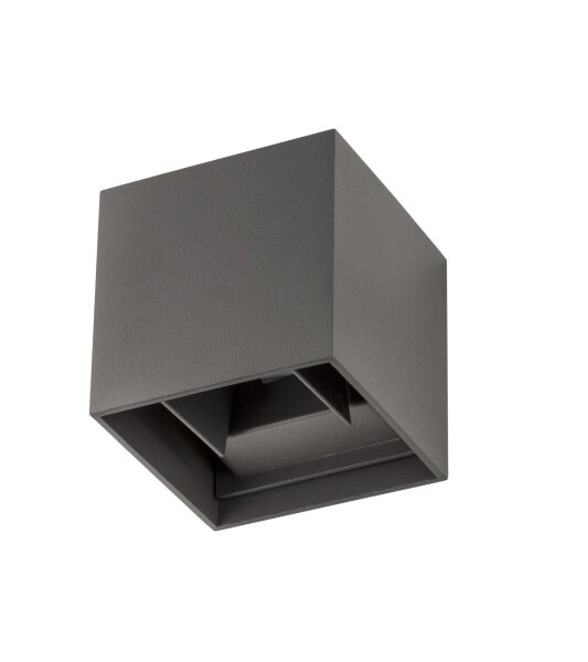 LED Außenwandleuchte Up Down IP54 11,2 cm breit Dunkelgrau