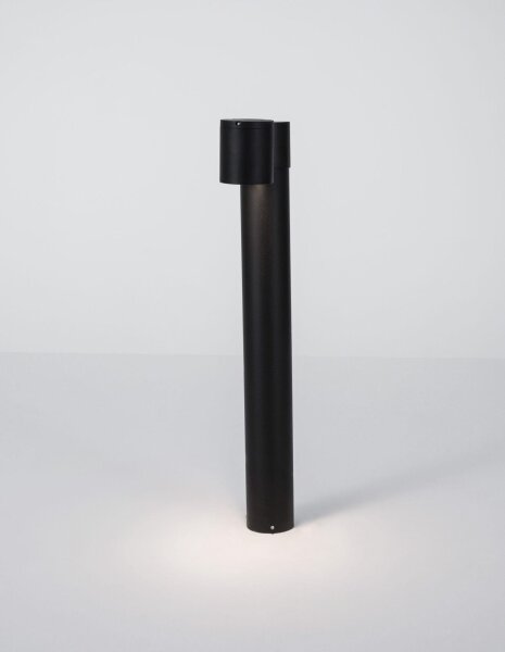 Wegeleuchte IP54 GU10 55 cm hoch Schwarz schwenkbar Glas