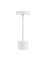 LED Tischlampe au&szlig;en Wei&szlig; 30 cm IP54 Akku...
