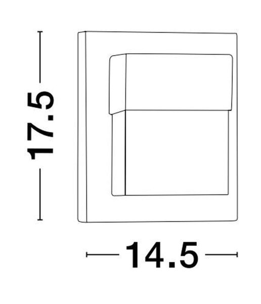 LED Außenwandleuchte IP65 17,5 cm hoch Schwarz Weiß warmweiß
