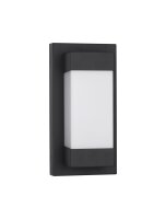 LED Wandlampe au&szlig;en Schwarz Wei&szlig; 29 cm hoch...