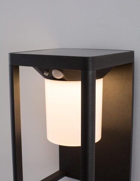 LED Außenwandlampe IP65 Bewegungsmelder 24 cm hoch Anthrazit