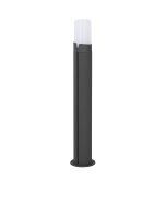 Wegeleuchte Dunkelgrau Wei&szlig; 60 cm hoch IP54 E27 schmal