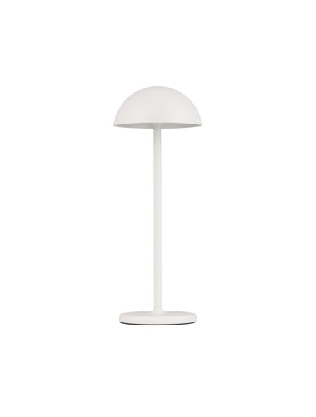 LED Tischlampe außen Weiß 32 cm hoch IP54 Akku Touch Dimmer