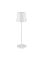 Akku Tischlampe LED IP54 40 cm hoch Wei&szlig; Touch...