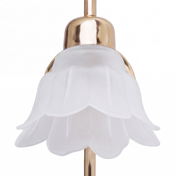 Applique murale laiton verre noble E14 couloir ALKMENE