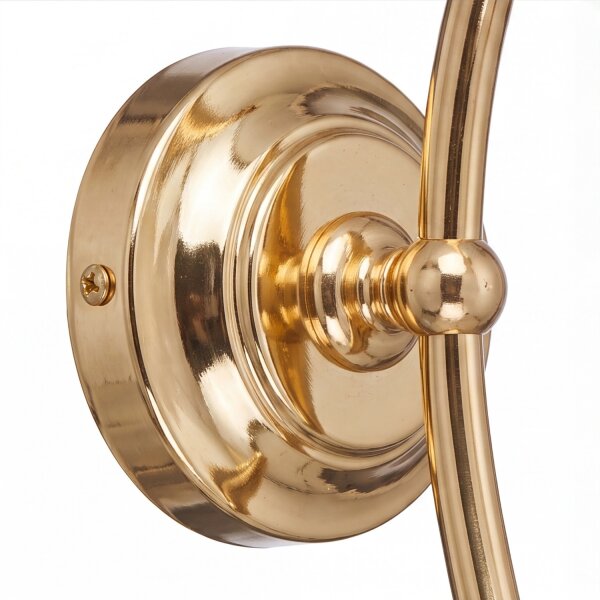 Applique murale laiton verre noble E14 couloir ALKMENE
