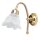 Applique murale laiton verre noble E14 couloir ALKMENE