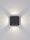 LED Außenwandleuchte flach IP65 11 cm breit Anthrazit 188 lm