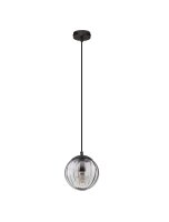Pendelleuchte rund E27 &Oslash; 17 cm Schwarz Grau...