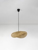 Pendelleuchte E27 62 x 43 cm Schwarz Braun...