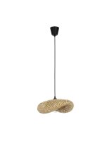 Hängelampe Boho Braun 42 x 32 cm E27 Bambus Metall