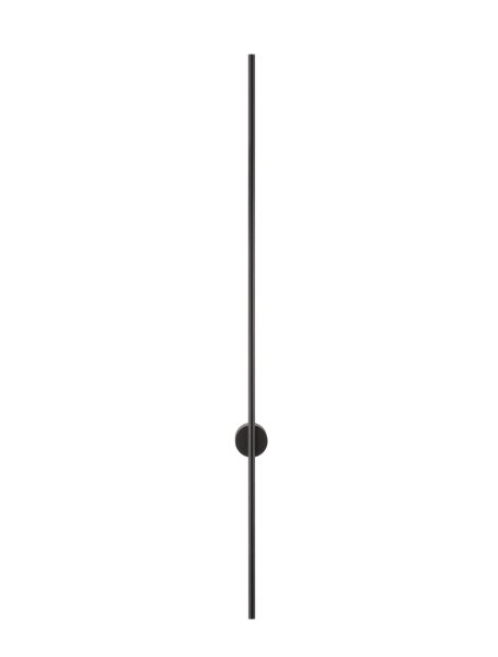 LED Wandleuchte Schwarz 120 cm hoch indirekt warmweiß