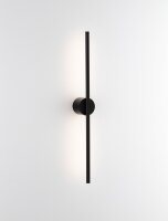 LED Wandleuchte schmal 60 cm hoch Schwarz indirekt Treppe