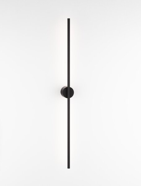 LED Wandlampe Bad IP44 schmal 90 cm Schwarz indirekt