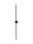 LED Wandlampe Bad IP44 schmal 90 cm Schwarz indirekt