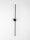 LED Wandlampe Bad IP44 schmal 90 cm Schwarz indirekt