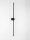 LED Wandlampe Bad IP44 schmal 90 cm Schwarz indirekt