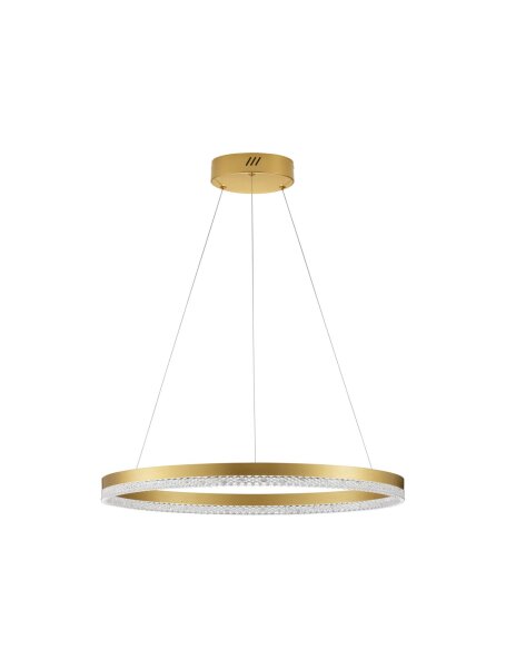 LED Kronleuchter Ring Ø 60 cm in Gold dimmbar warmweiß