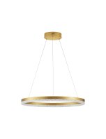 LED Kronleuchter Ring &Oslash; 60 cm in Gold dimmbar...