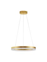 LED Pendelleuchte in Gold &Oslash; 40 cm dimmbar Ring...