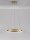 LED Pendelleuchte in Gold Ø 40 cm dimmbar Ring warmweiß