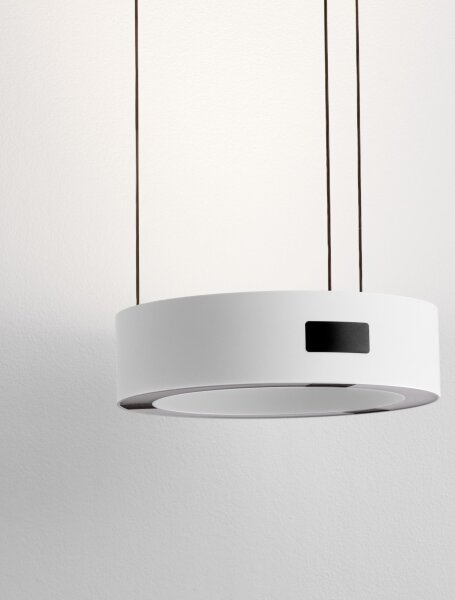 LED Hängelampe Weiß Ø 20 cm dimmbar rund 2 flammig warmweiß